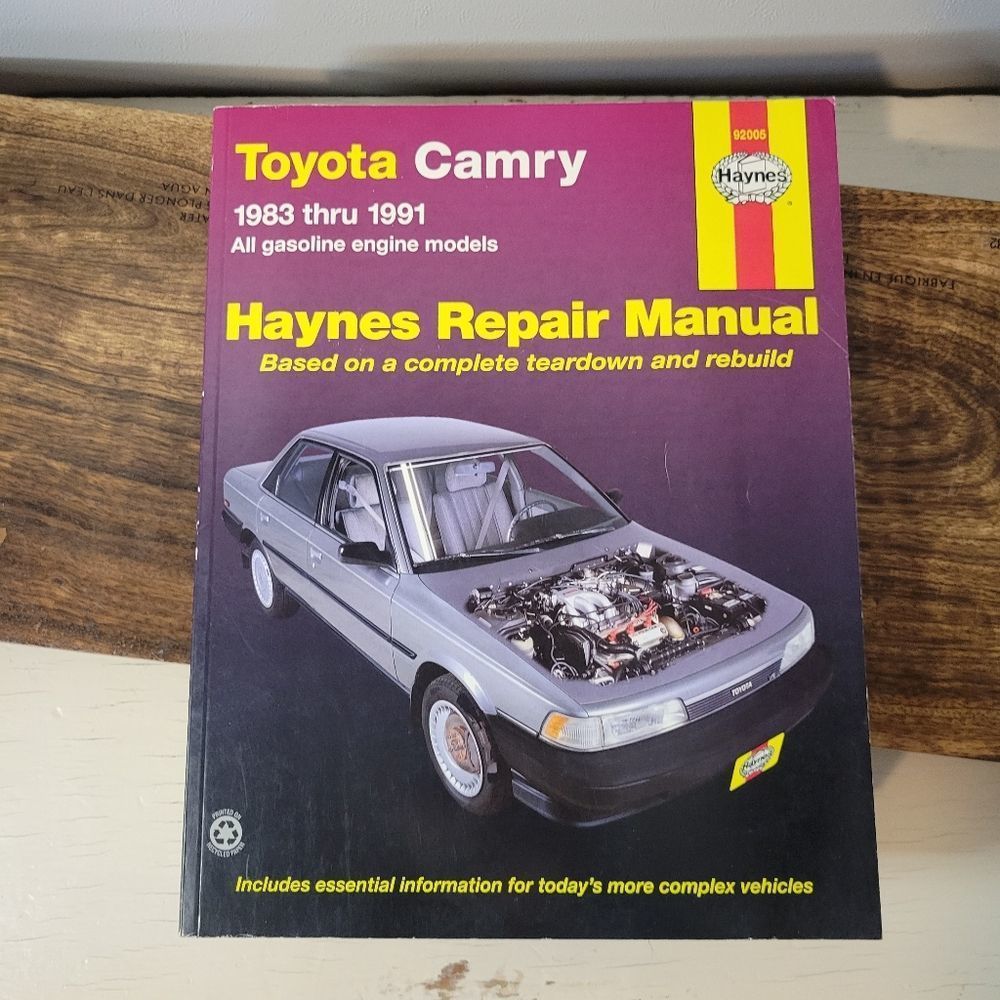 Toyota Camry 1983 thru 1991 Gasoline Engine Haynes Repair Manual